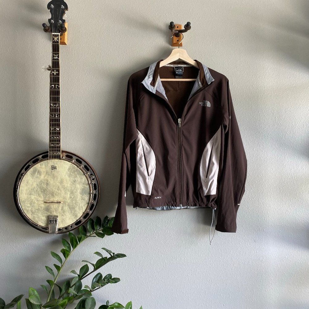 2/$40 The North Face Zip-Up Jacket in Brown